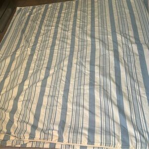 Lauren Ralph Lauren Blue and Cream Striped Duvet Cover